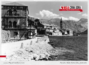 Stara razglednica: Perast (1955.)