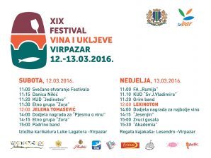 Za vikend najavljujemo: 19. Festival vina i ukljeve u Virpazaru