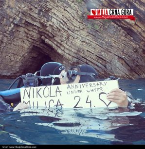 Podvodna proslava: Milica i Nikola na poseban način proslavili godišnjicu zabavljanja