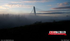 Novembarsko jutro u Podgorici: most Milenijum